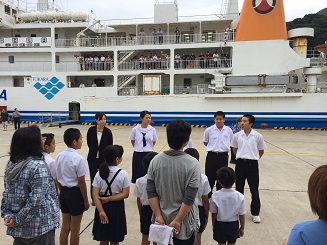 ただいまー！ 中之島小中学校